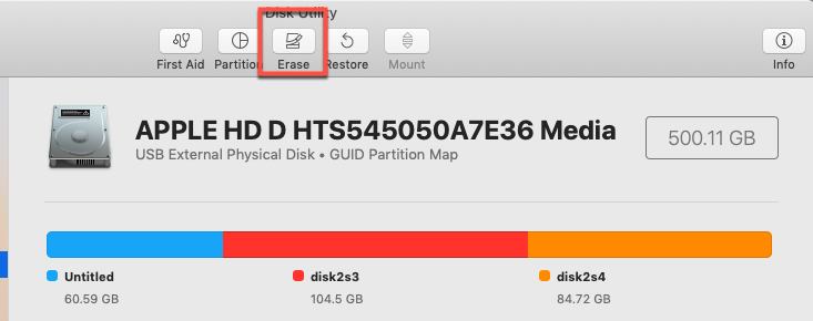 How to format a drive to APFS in Disk Utility