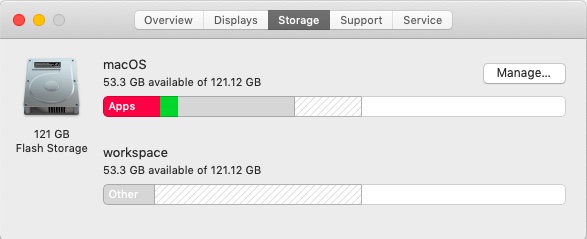 how to free up other space on mac