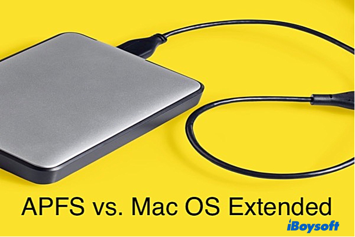 APFS vs. macOS Extended