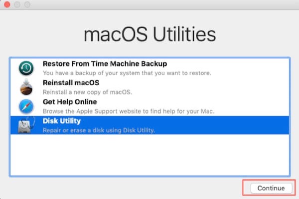 how to boot into disk utility mac