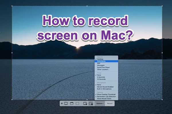 how to record screen on Mac