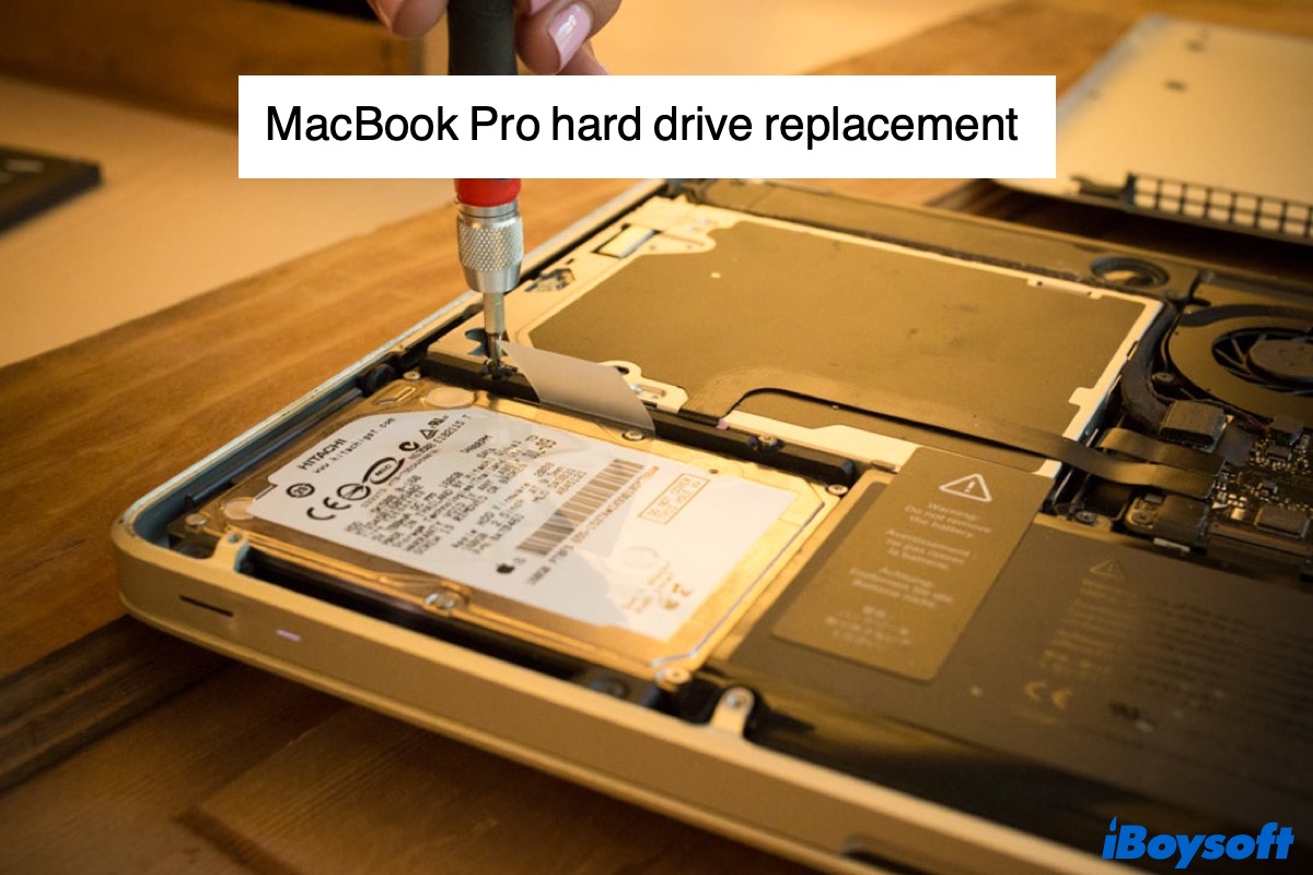 MacBook Pro hard drive replacement