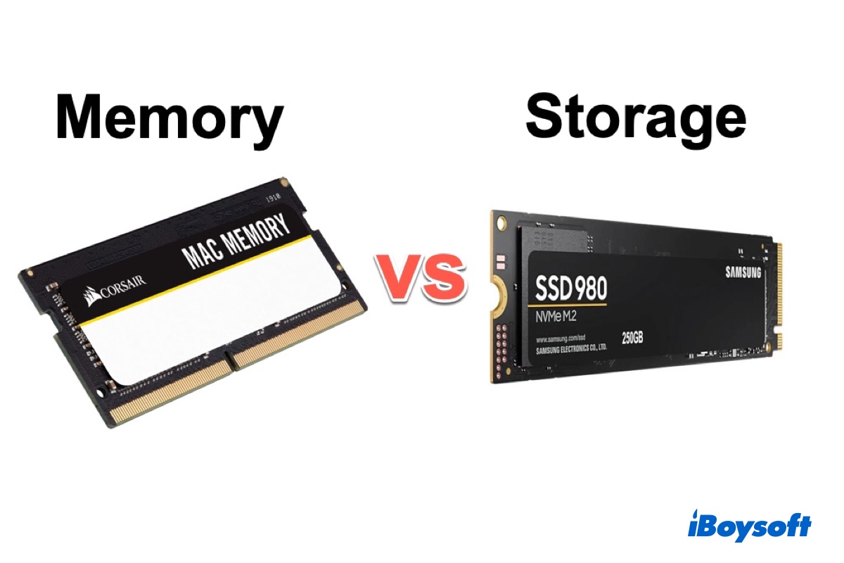 memory vs. storage