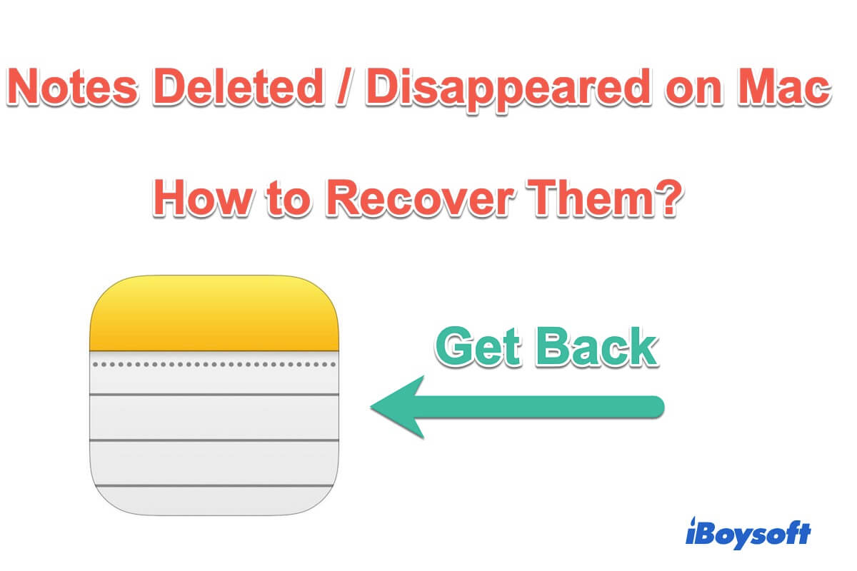 How torecover deleted notes on Mac