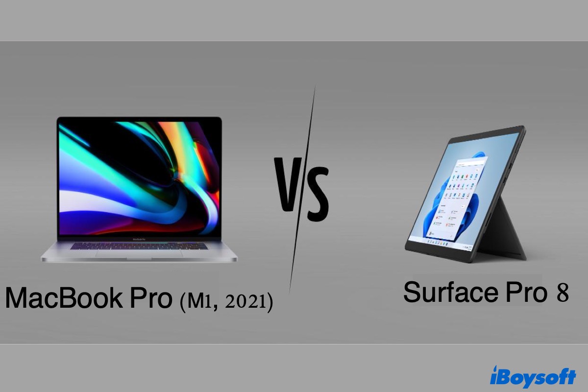 Surface Pro 8 VS. MacBook Pro
