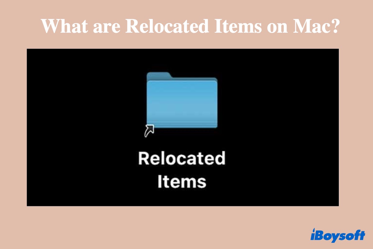 what are relocated items on Mac