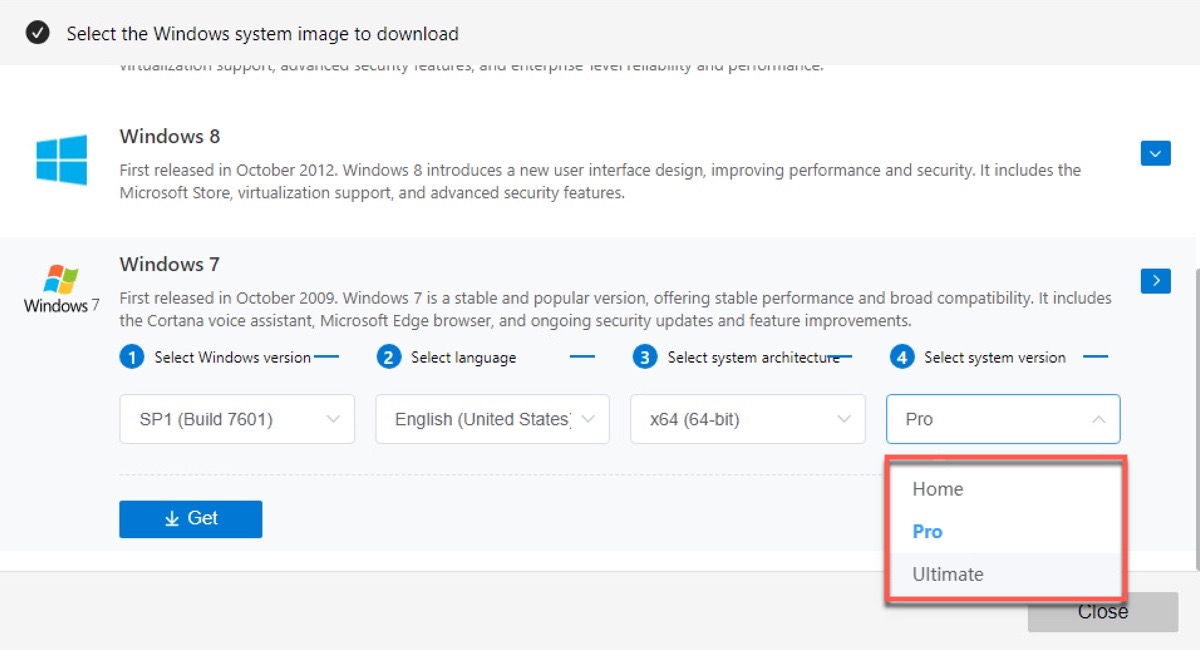Download Windows 7 ISO