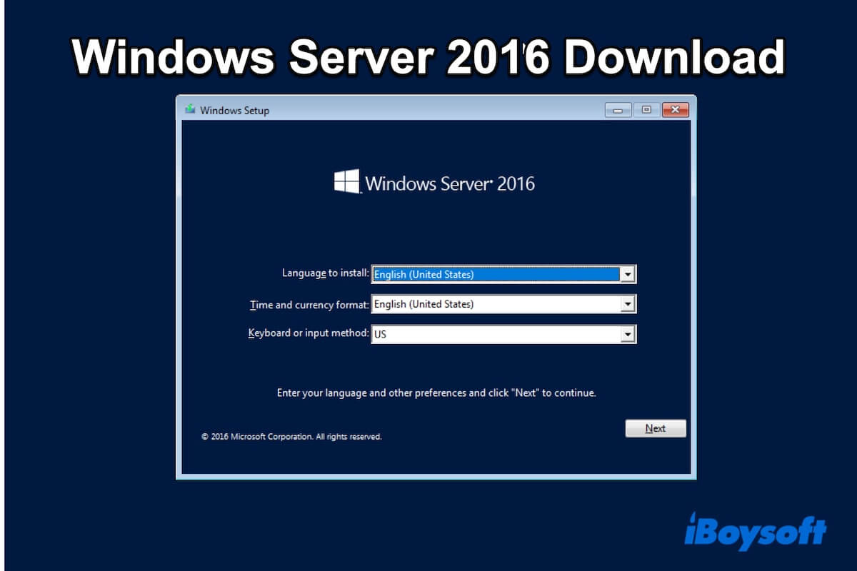 Windows server 2016 download